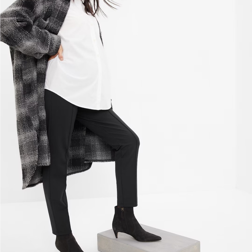Women's Maternity Full Panel Ponte Pants